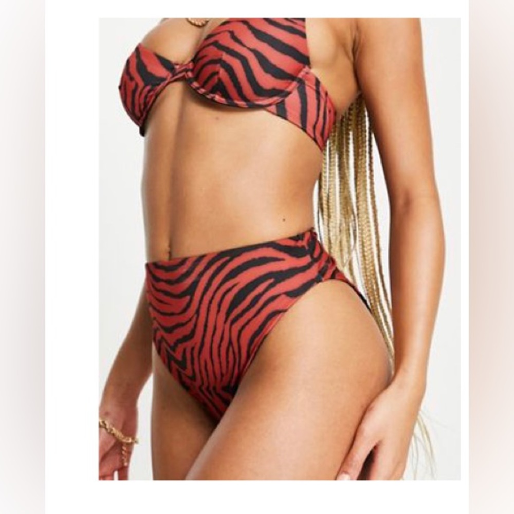 Zebra Print Bikini Set ASOS